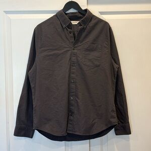 Everlane Organic Cotton Classic Oxford Shirt in Slate Grey